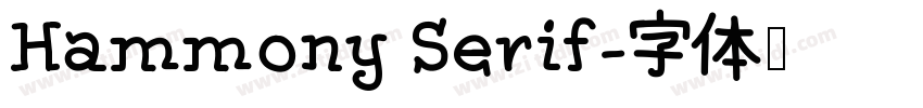 Hammony Serif字体转换